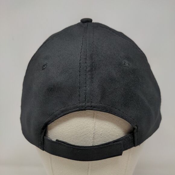 Australia Kangaroo Strapback Hat Black One Size Embroidered 6 Panel - Picture 6 of 10